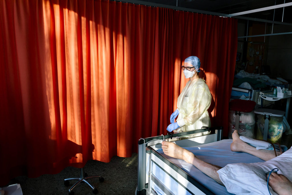 Covid Patient im Krankenhaus - ©Fabian Fiechter - Agentur Focus
